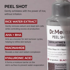 Dr.Melaxin | Peel Shot Exfoliant Black Rice Ampoule 80ml