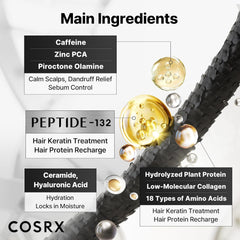COSRX | Peptide 132 Ultra Perfect Hair Bonding Shampoo 200ml