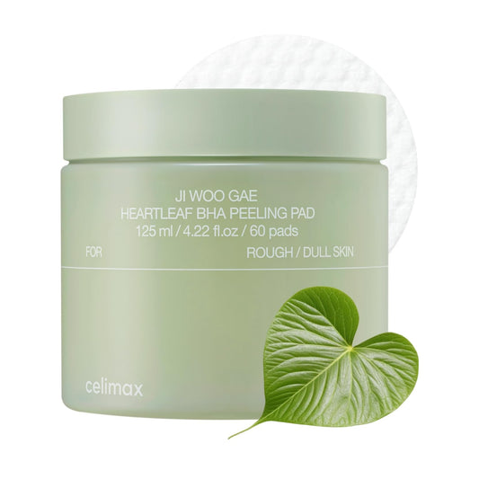 Celimax | JIWOOGAE Heartleaf BHA Peeling Pad 125ml 60pcs