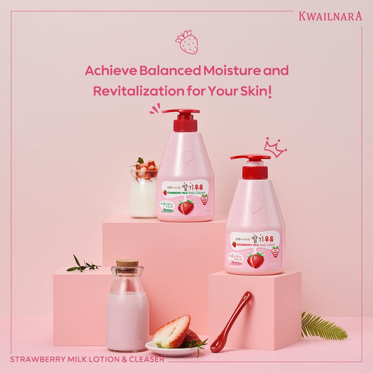 KWAILNARA | Strawberry Milk Body Lotion 560g