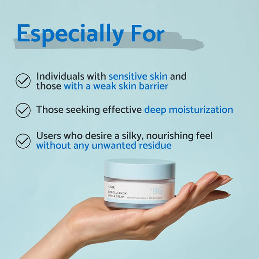iUNIK | Beta Glucan 3X Barrier Cream 50ml
