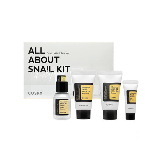 COSRX | ALL ABOUT SNAIL KIT 4-step | كوزركس كت هلام الحلزون الرباعي معالجة و ترميم البشرة