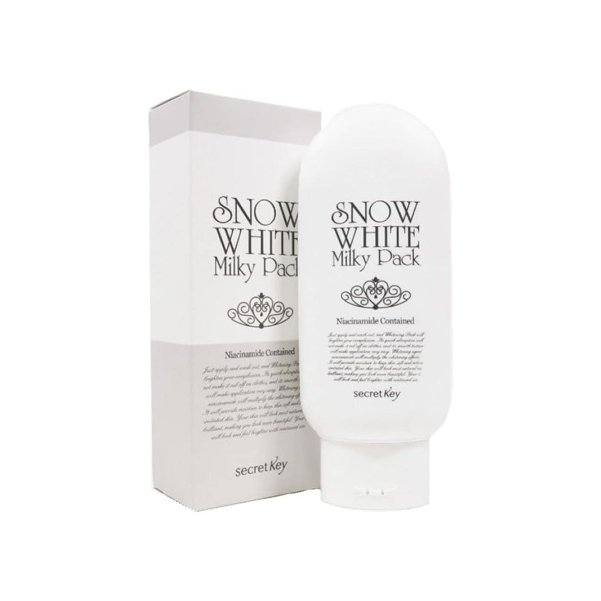 Secret Key | Snow White Milky Pack 200 gm | سيكرت كي سنو وايت ملكي باك كريم تفتيح التصبغات