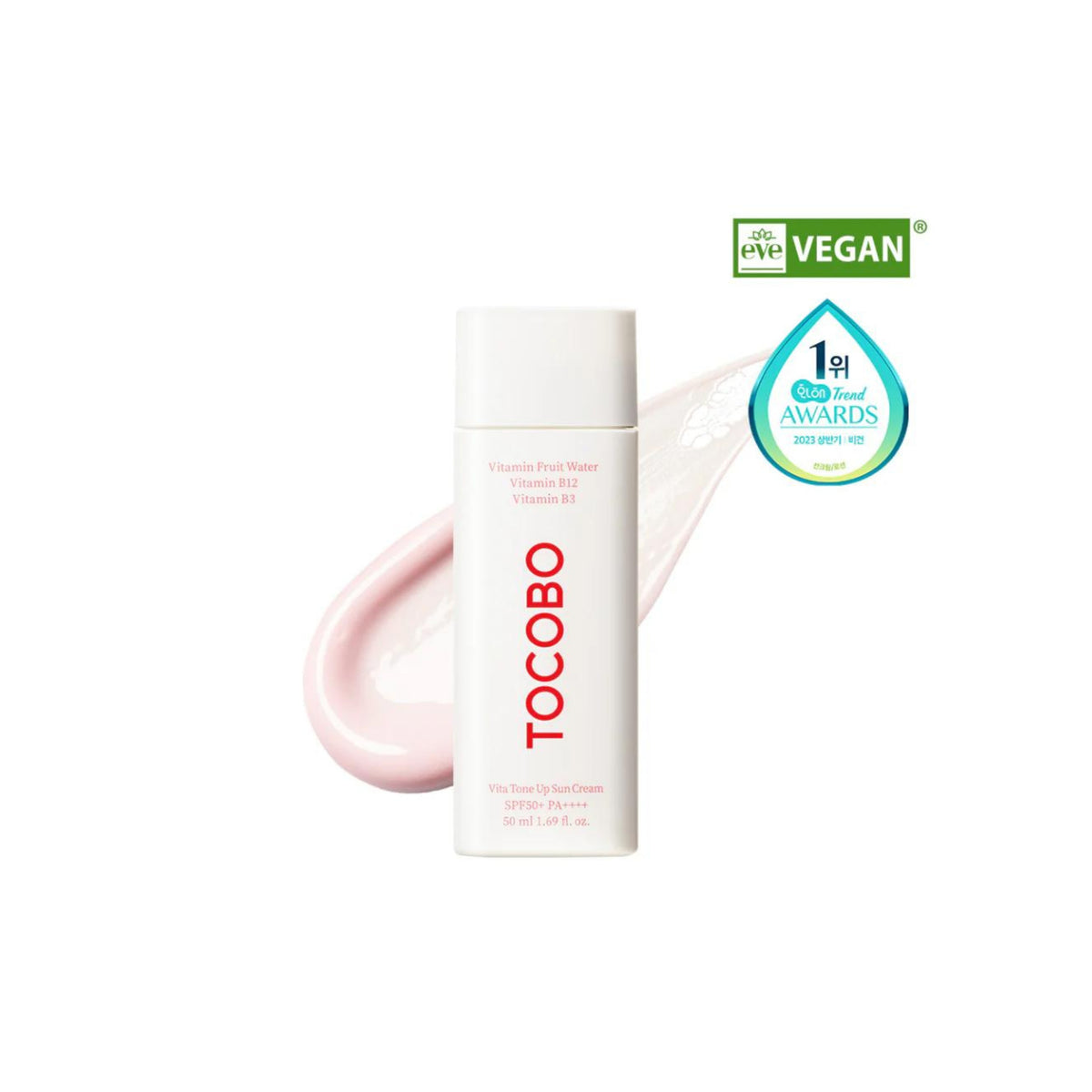 ‏TOCOBO | Vita Tone Up Sun Cream SPF50+ PA+++++ | توكوبو واقي شمس لتفتيح البشرة