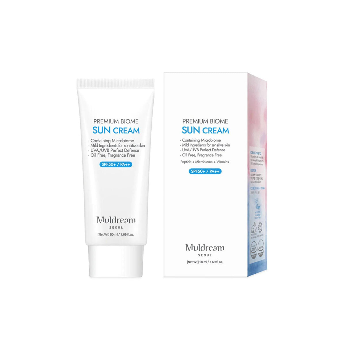 MULDREAM - Premium Biome Sun Cream SPF50+  PA++ | مولدريم واقي شمس