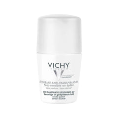 Vichy | Sensitive Skin 48hr Roll-On Anti-Perspirant Deodorant 50 ml | فيجي رول مانع التعرق للبشرة الحساسة حماية لمدة 48 ساعة