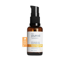 The Purest Solutions | Brightening; Lightening Vitamin C Serum 10% Ascorbic acid ; 0.5% Ferulic Acid | ذا بيورست سيروم الفيتامين سي لتفتيح البشرة