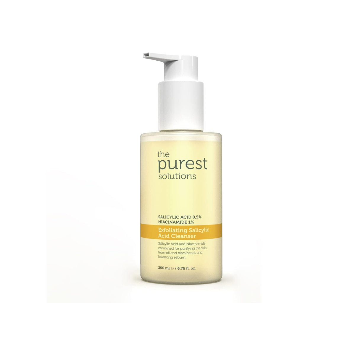 The Purest Solutions | Exfoliating Salicylic Acid Cleanser0,5% Salicylic Acid, 1% Niacinamide | ذا بيورست غسول مقشر لطيف بالسالسلك اسد و النياسيناميد