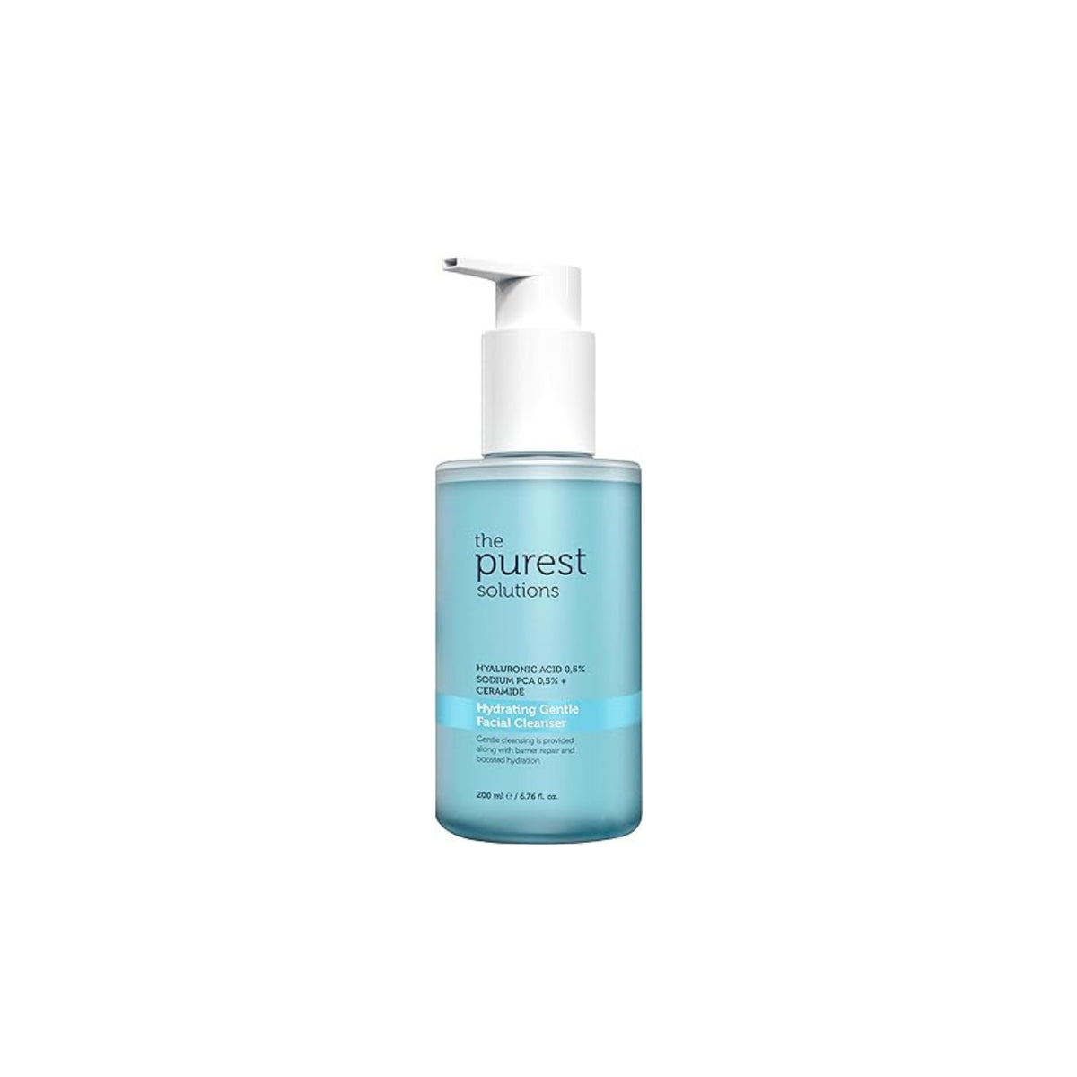 The Purest Solutions | Hydrating Gentle Facial Cleanser%0,5 Hyaluronic Acid %0.5 Sodium PCA + Ceramide - 200 ML