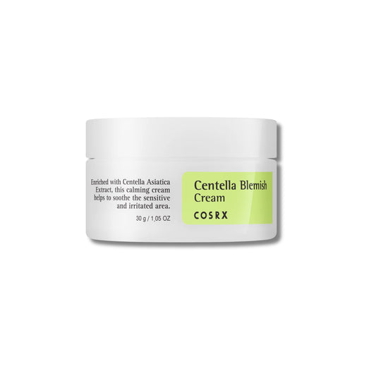 COSRX | Centella Blemish cream 30ml | كوزركس مرطب و مرمم للبشرة مخصص للبشرة الحساسة و المعرضة للحبوب